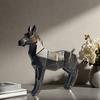 Abstract Carving Horse Figurine Modern Artistic Horse Resin Statue Animal Sculpture Home Office Desktop Decoration Ornament