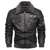 Men's Autumn and Winter Men High Quality Coat Leather Jacket Motorcycle Style Male Business Casual Jackets for Men Warm Overcoat