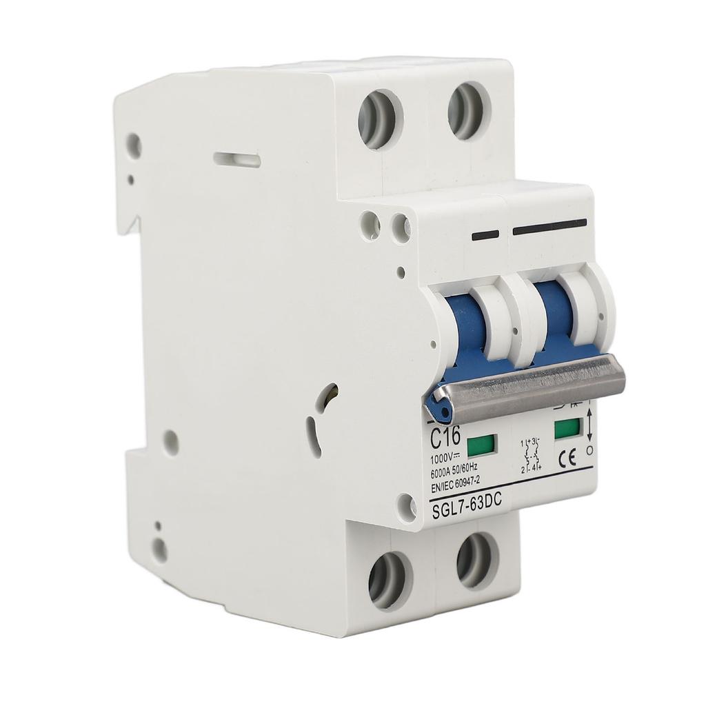 Миниатюрный автоматический выключатель постоянного тока 2P 1000В 16А, монтаж на DIN-рейку, изолятор системы PV, разъединительный выключатель, термомагнитный расцепитель