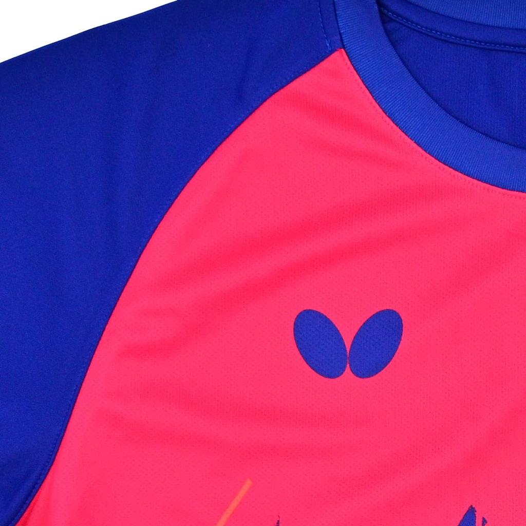 Футболка Butterfly Table Tennis с коротким рукавом Extra Unisex O 46430 Футболка темно-синяя/розовая (412)