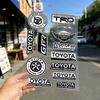 ДЛЯ TOYOTA TRO GR Светоотражающая Водонепроницаемая Наклейка Повышенной Видимости Наклейка для Скрытия Царапин Подходит для Автомобиля Мотоцикла Шлема Холодильника