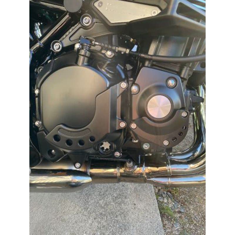 [LEDISHUN] Крышка двигателя Слайдер двигателя Защита двигателя для Kawasaki Z900 Z900RS Z900RSCAFE Все модели (Цвет серебристый)