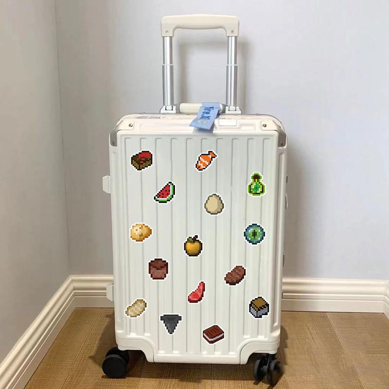 70PCS Creative Pixel Game Sticker Decoration DIY Manual Scrap Book Luggage Laptop Cup Skateboard DIY Waterproof Stickers