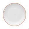 Assiette plate 25cm Collection Pastel rouge