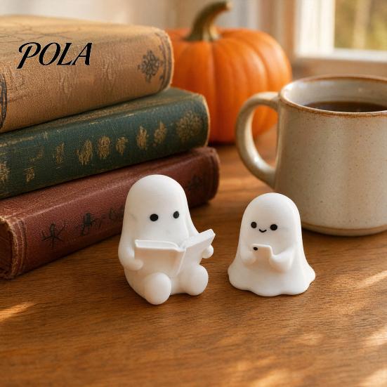Маленький призрачный декор для рабочего стола, 3D-печатная фигурка на Хэллоуин, милая жутковатая статуэтка из смолы, забавный поднос-декор, центральный элемент стола для праздника