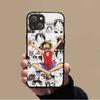 KK-38 One Piece Ace Soft Black Case for iPhone XR 14 15 11 12 13 6 7 8 X XS Pro Max Samsung S22 S23 S21 S24 FE Ultra S8 Plus