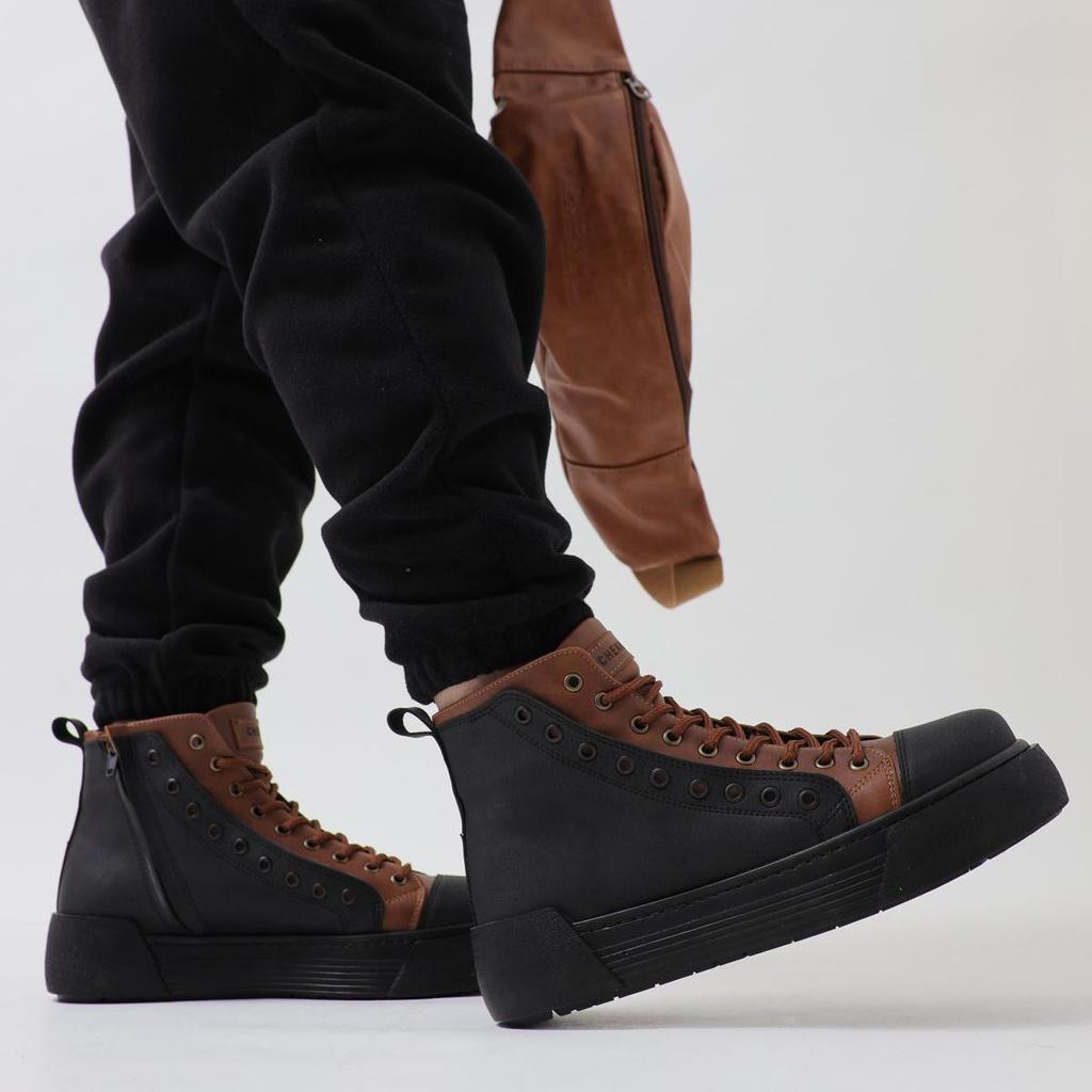 Chekich Оригинальная брендовая мужская спортивная кожаная обувь светло-коричневого цвета, повседневная спортивная обувь для ходьбы на шнуровке, на высоком каблуке и подошве средней длины, уличный стиль, мода 2023 г.