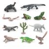 Pvc Chameleon Elephant Lion Figurines Set With Static Design For Classroom Teaching And Home Decor