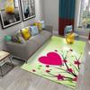 3D Красочный Ковер с Рисунком Сердца Любви Ванная Комната Противоскользящий Коврик для Пола Ковер Коврик Гостиная Спальня Прихожая Придверный Коврик Декор Ковры