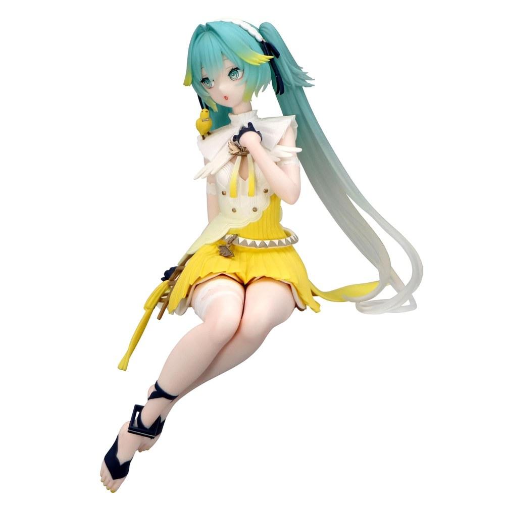 Фигурка-стоппер для лапши Hatsune Miku от Furyu, версия «Канарейка». 5,5 дюймов