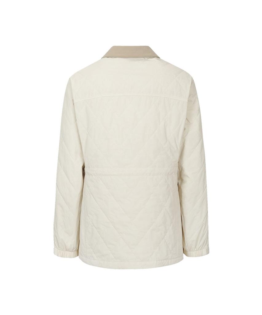 Discovery Expedition Women'S Collared Quilted Mid-Padded Jacket (D/Ivory)