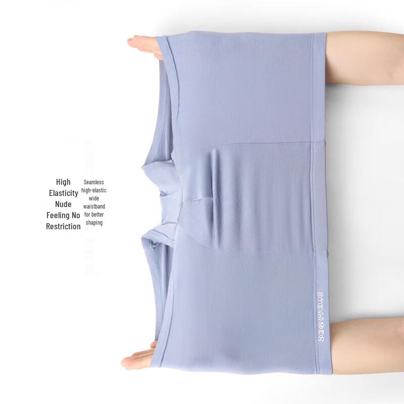 Hengyuanxiang Men's Large Size 7A Antibacterial Modal Boxer Briefs 4-Pack