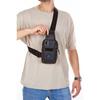Unisex Linen Phone Compartment Waist And Cross Shoulder Bag Chest Travel Daily Bodybag