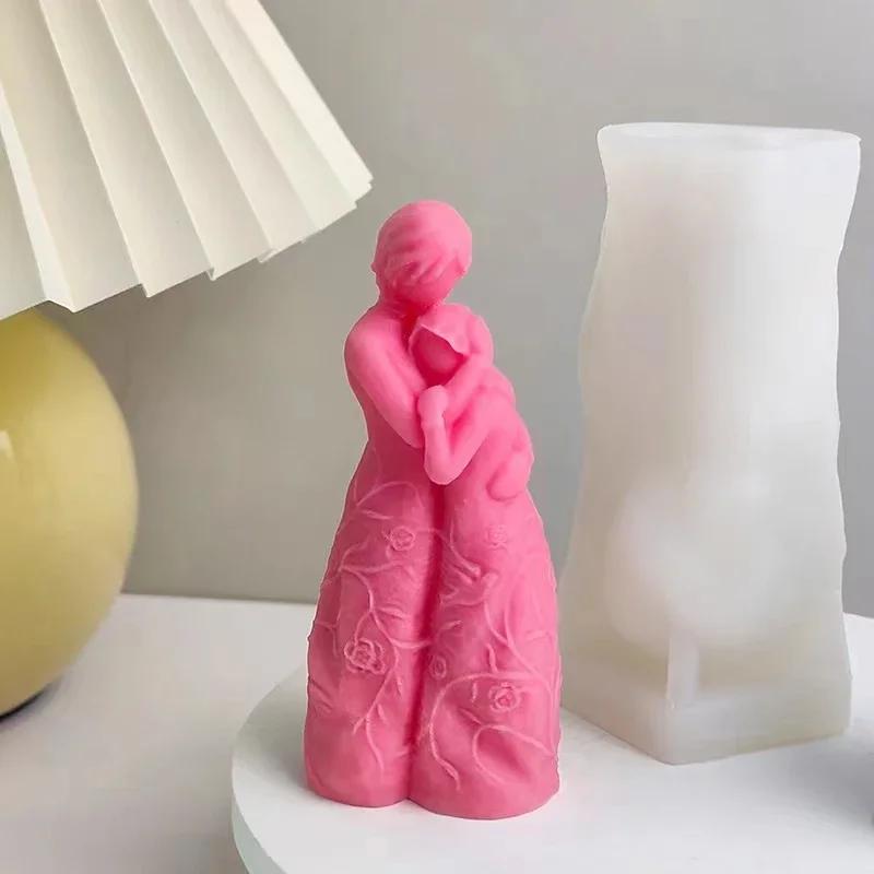 Домашнее рукоделие силиконовые формы для свечей для девочек DIY Rose Blindned Female Aromath Gpysum Home Decor Making Women Head Art Candle Mold