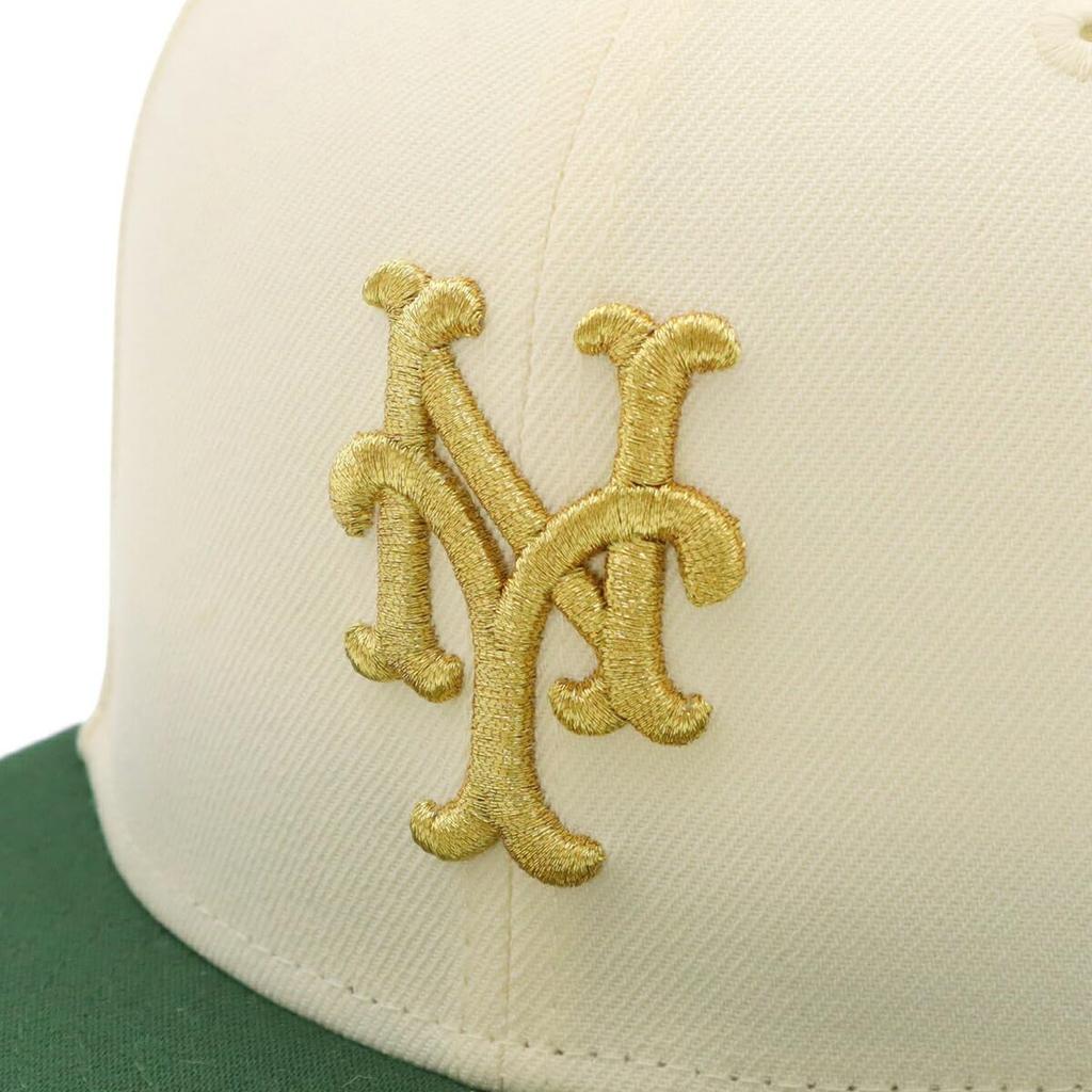 NEW ERA Cap 59FIFTY MLB New York Mets Chrome Green White Under Visor 70930898 NER36C9294 2-Tone