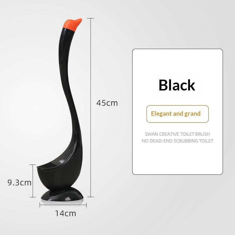 Милая Туалетная Щетка с Длинной Ручкой в Форме Лебедя Держатели для Туалета Аксессуары для Ванной Комнаты Пластиковый Поршень для Туалета Бытовой Инструмент для Уборки