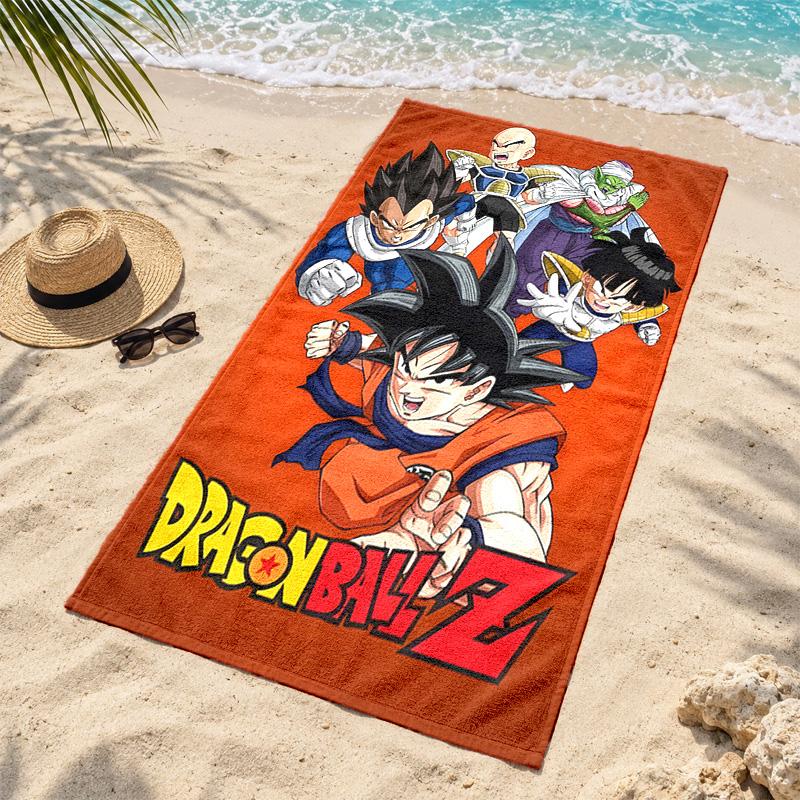 Dragon Ball Microfiber Beach Towel Quick Dry Sand Free Lightweight Beach Towels for Travel Swimming Camping