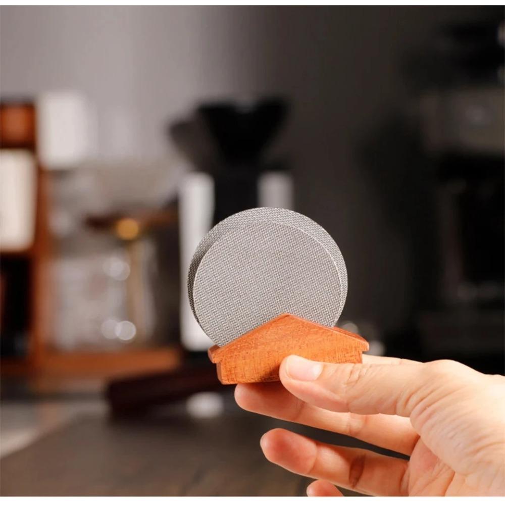 Деревянный эспрессо портафильтр многоразовый фильтр для кофе сетка для хранения подставка НОВЫЙ шайба экран Главная