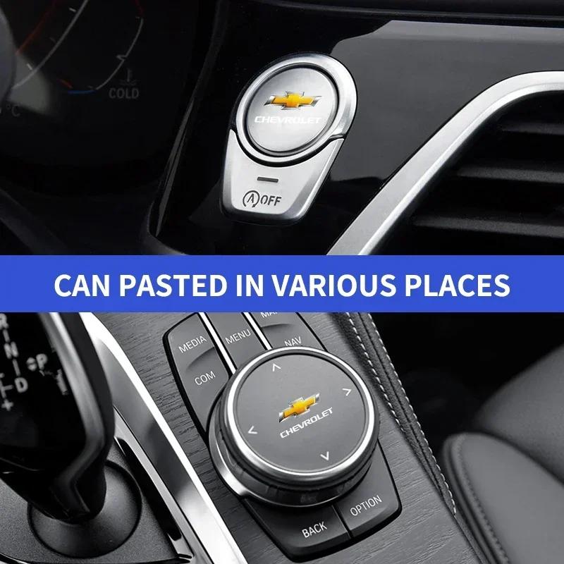 1/2/5/10Pcs Car Logo Car Door Handle Anti Scratches Stickers For Chevrolet Spark Captiva Cruze Malibu Equinox Trax Camaro Bolt