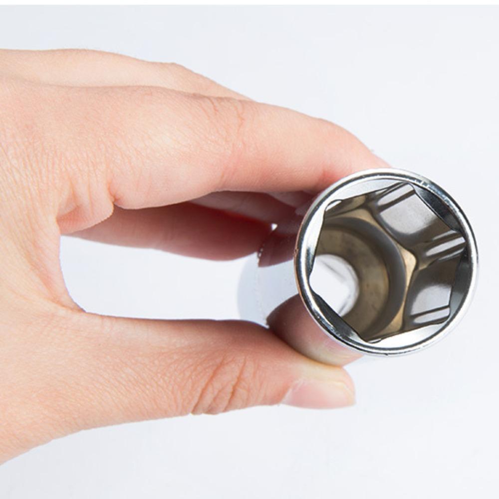 1/4 3/8 1/2 Hex Socket Chrome Vanadium Steel Sleeve Spanner New Wrench Head Set Wrench