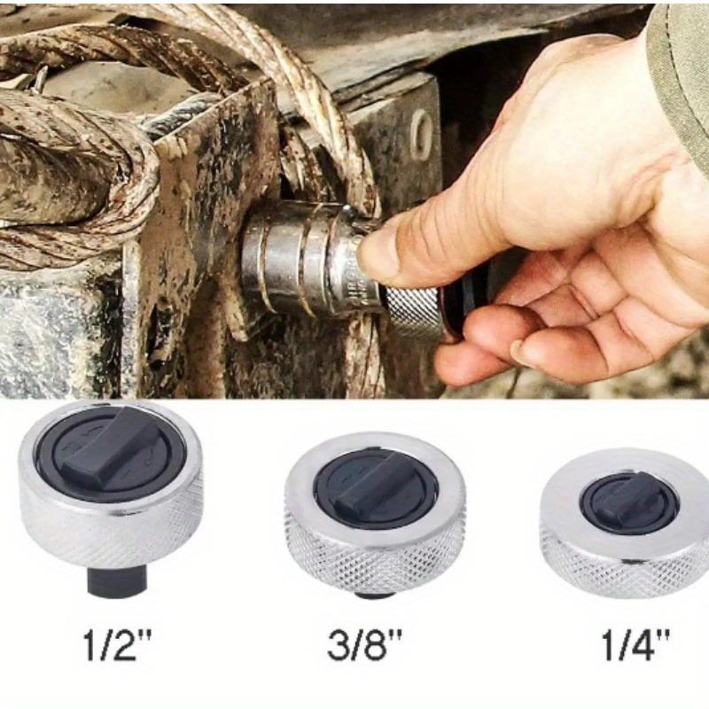 3 шт. Мини-торцевой ключ с трещоткой, цельнометаллический торцевой ключ с трещоткой для ладони и пальцев, набор из 1/4" 3/8" 1/2"