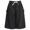 Shop   Women S wAiStbAnd A Line ShApe Cover Button detAil Culotte hAlf pAntS nAr