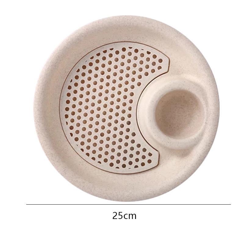 Тарелка из пшеничной соломы Nordic: Универсально подходит для фруктов, овощей, пельменей и салатов. Идеально подходит для использования дома и в гостинице. Прочный и экологичный.