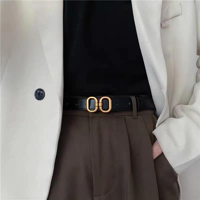 Ремень из искусственной кожи для женщин с металлической пряжкой, поясной ремень для женских джинсов, платьев, брюк, универсальный декоративный пояс