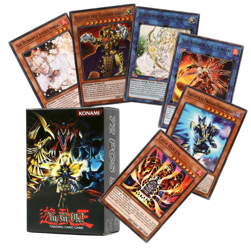72 шт./Коробка Карты Yu gi oh на Английском Eldlich Sky Striker Virtual Word YU GI OH Master Duel Конкурентная Колода Коллекционная Карточная Игра