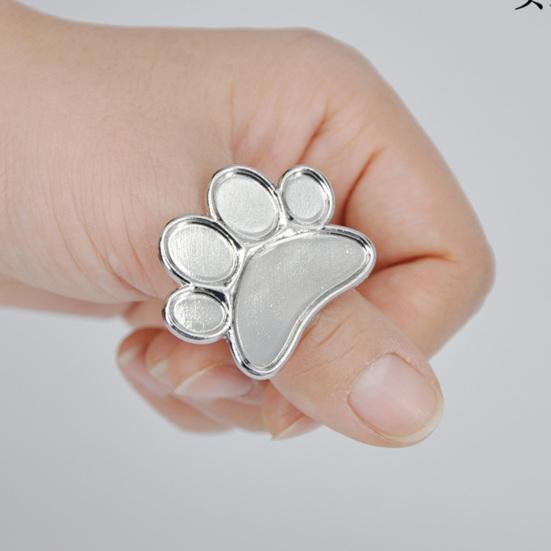 Mini Claw Ring Palette 3D Printed Nail Art Color Palette Mixing Ring Portable Small Nail Color Blending Tray for Nail Polishes