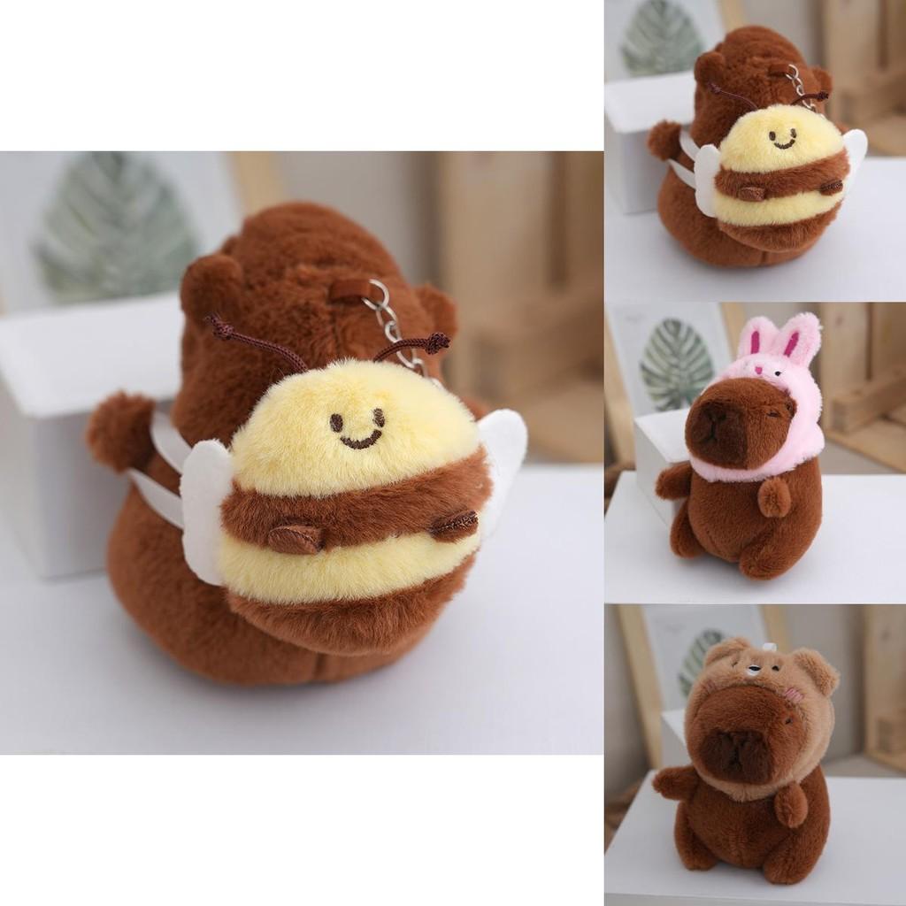 Charming Capybara Plush Keychain Soft Toy In Various Designs Ideal For Collectors And Gift Givers