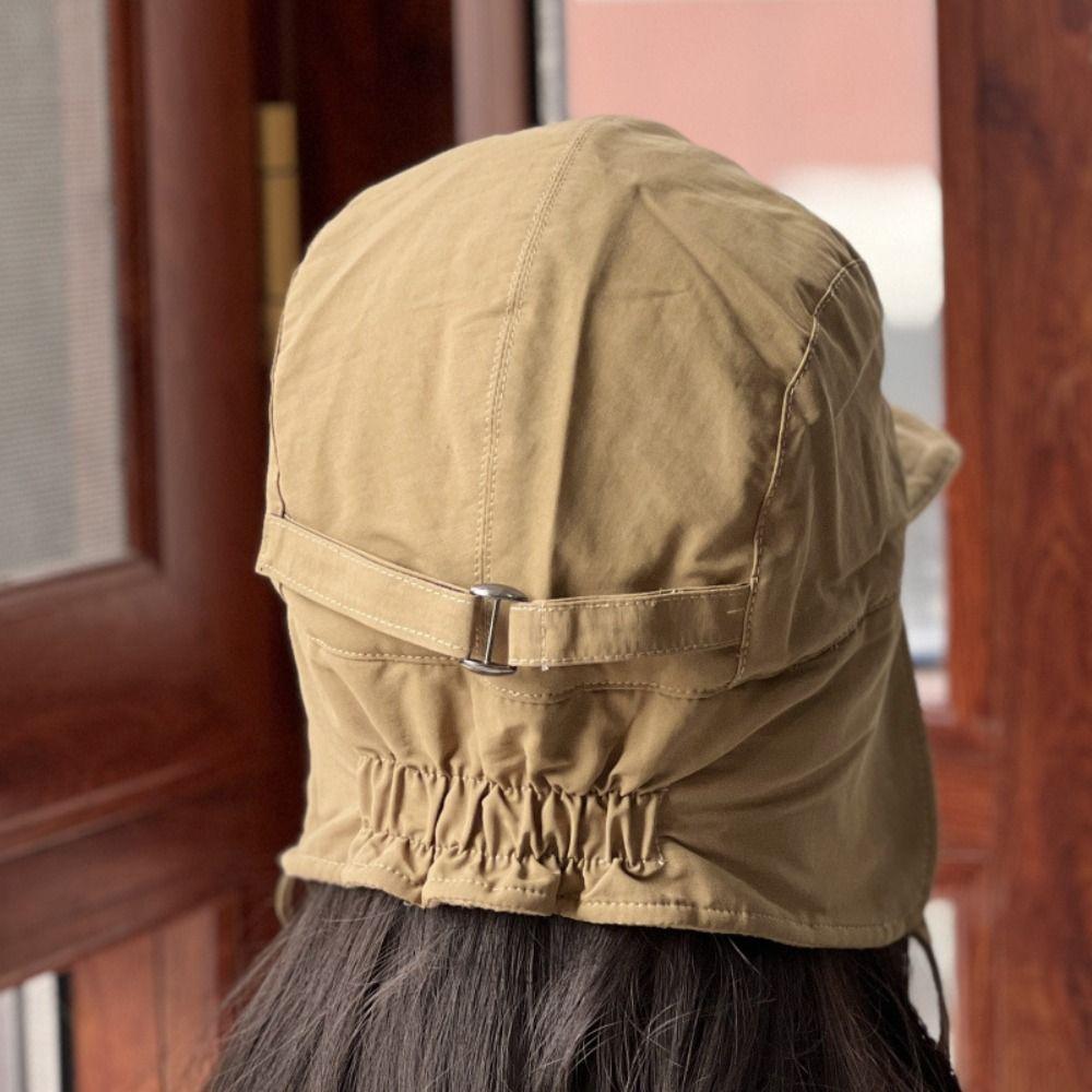 Ветрозащитная бархатная шапка-пилот однотонная зимняя шапка японская шапка-бомбер для улицы