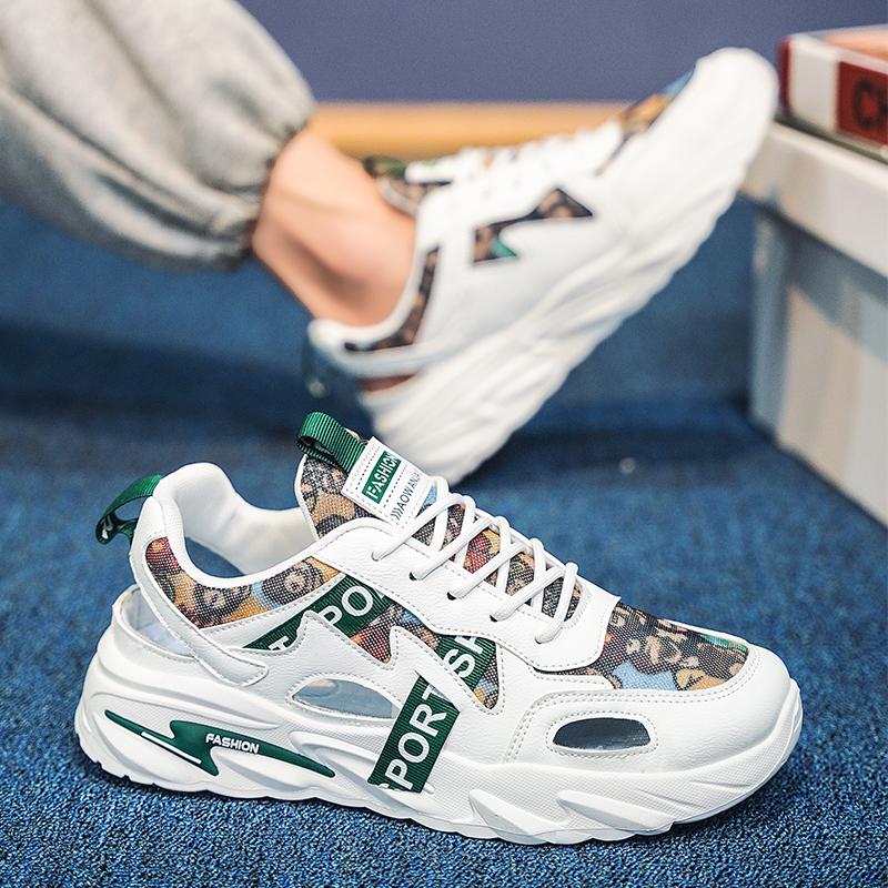 Модные новые скейтбордные мужские туфли летние кроссовки кожаные повседневные модные для активного отдыха беговые спортивные походы теннисные платформенные дизайнерские роскошные