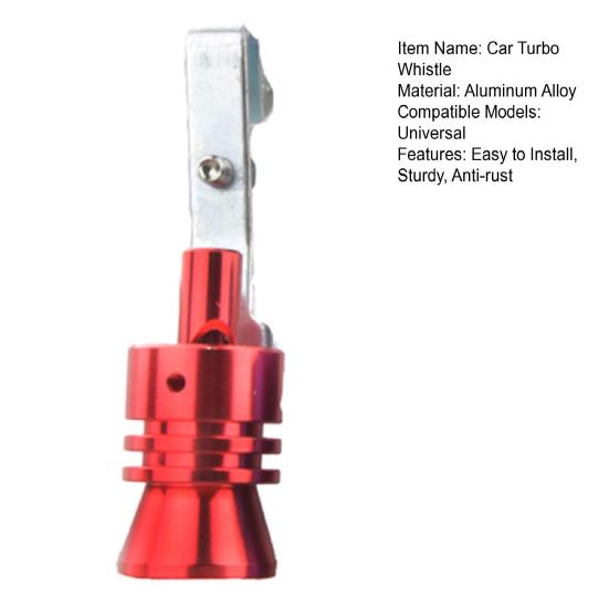 Универсальный турбозвуковой свисток выхлопной трубы, модифицированный алюминиевый передатчик, хвостовой свисток из сплава, имитатор выхлопной трубы мотоцикла