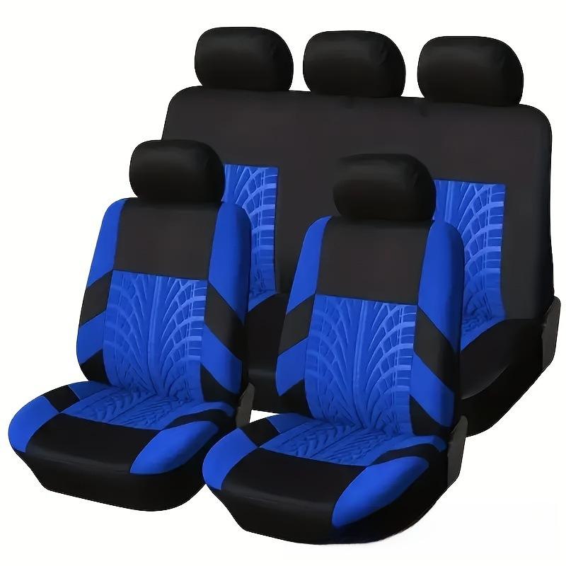 Самый продаваемый комплект из 9 чехлов для автомобильных сидений с прессованным цветочным узором - универсальный, подходит для всех сезонов