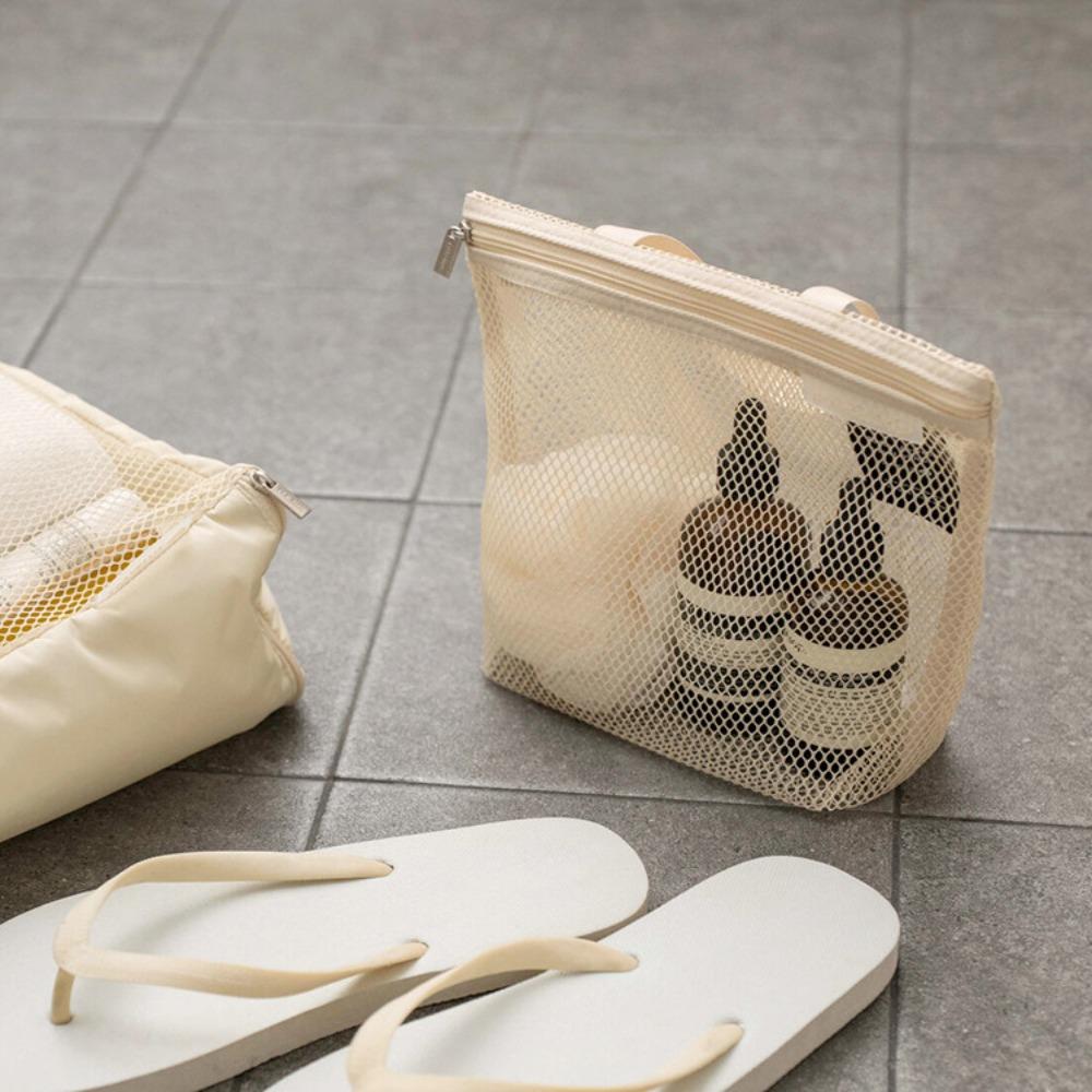 Shower Bag Toilet Bag Quick Dry Mesh Bag New Storage Bag Bathroom