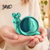 Decorative Desk Accessory 3D Printed Colorful Snail Storage Bowl for Small Items, Creative Desktop Organizer Items with Hollow Spiral Shell, Portable