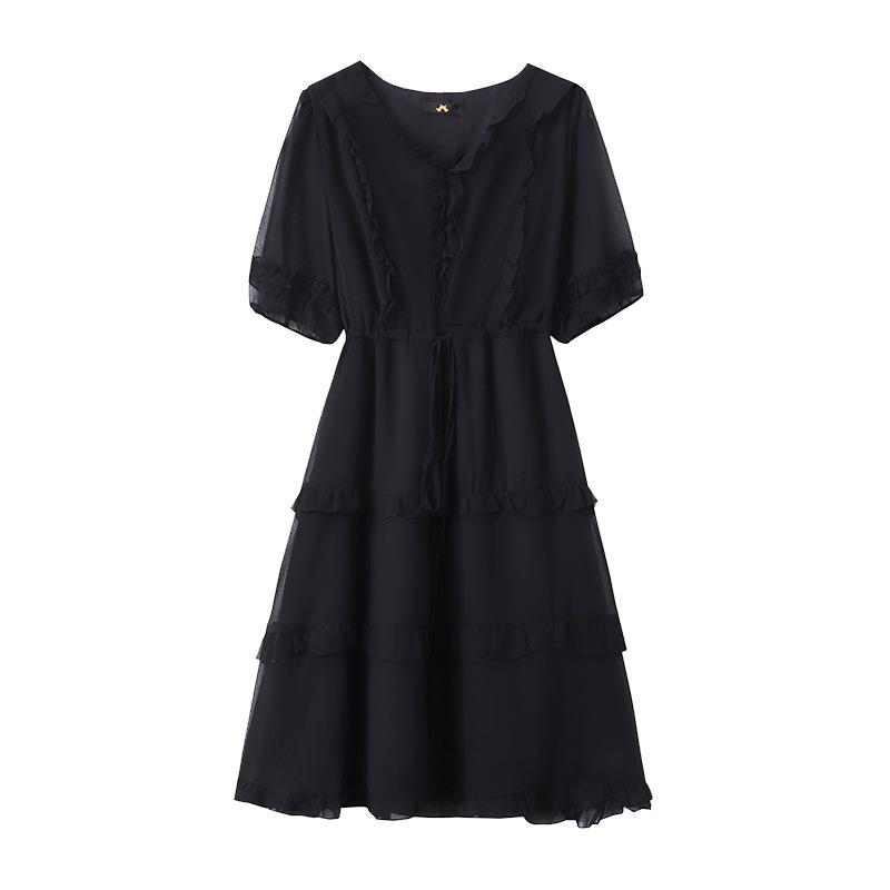 Платье для женщин больших размеров, летнее, новое, простое, для пожилых людей, платье Sense Cake