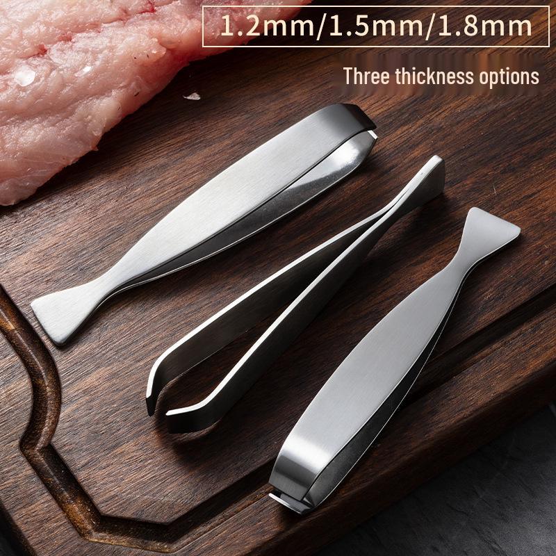 Кухонные щипцы из нержавеющей стали для удаления куриных перьев, рыбных костей и утиных перьев
