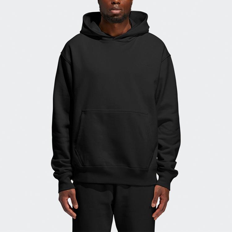 adidas Оригиналы PW Basics Hood Толстовка с вышитыми буквами Мужская толстовка с капюшоном Черная GM1946