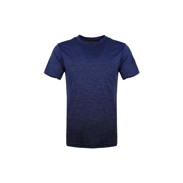 Adidas T Shirts Men's Dark Blue Crew Neck Moderate Straight Fit DZ8495