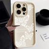 INS Retro Butterfly Silicone Phone Case For iPhone 15 Pro Case iPhone 11 13 12 14 Pro Max XR X XS 7 8 Plus SE Soft Lines Cover
