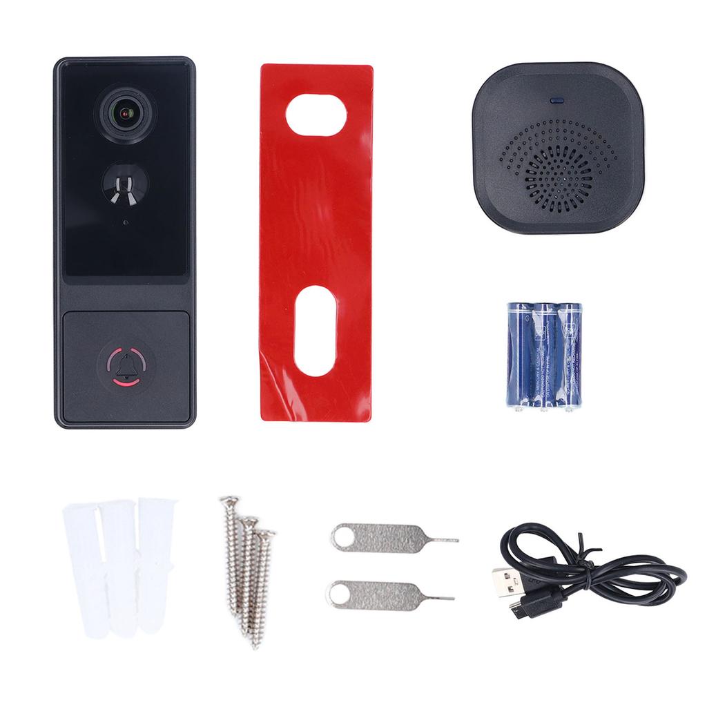 Video Doorbell WiFi Auto Night Vision 1080P HD Rechargeable Wireless Doorbell Camera with Sound