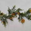 Рождественская гирлянда 6 футов сушеные апельсиновые хлопья гирлянда реалистичный декор фермерского дома зимняя апельсиновая гирлянда