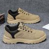 Men's Shoes Spring New Style Construction Site Work Anti-slip Wear-resistant Trend Versatile Shoes for Men's Casual Sports Labor Protection Shoes