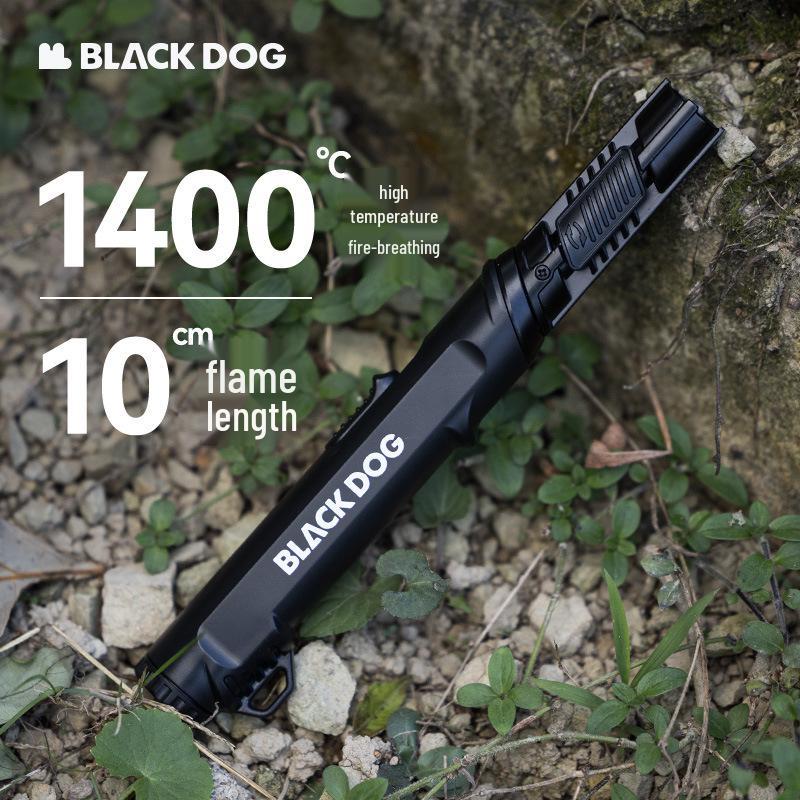 Blackdog Наружная перезаряжаемая ветрозащитная туристическая зажигалка с вращающейся головкой Тактический фонарь