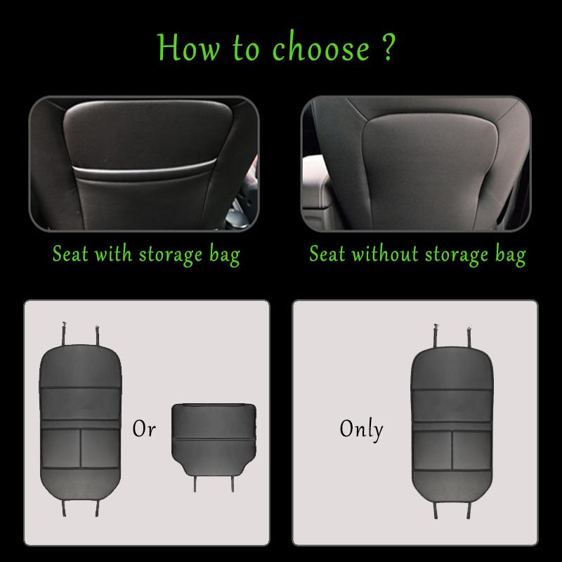 AGTQ2 Car Seat Back Anti-Kick Mat Protector Pad Cover For Skoda Octavia Superb Rapid Kodiaq Karoq Enyaq Vision Yeti Scala Fabia Kamiq