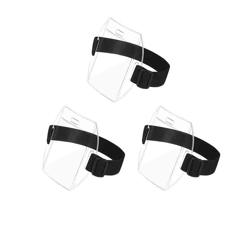 Универсальный держатель для ID-карты Пластиковый держатель для карт из ПВХ Водонепроницаемый Отражающий Прозрачный бейдж-держатель Эластичная повязка на руку Для плавания и спорта