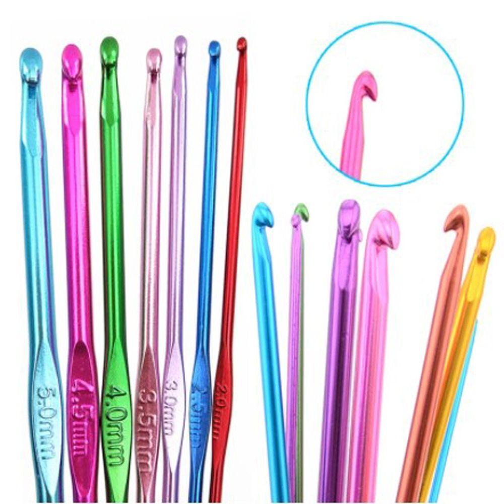 3 шт./набор алюминиевых крючков для вязания случайные цвета спицы для вязания металлические спицы подарок маме
