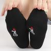 Cute Embroidery Love Heart Socks Fashion Funny Sokken Heel With Glitter Gold Silk Red Heart Ankle Socks Dropship
